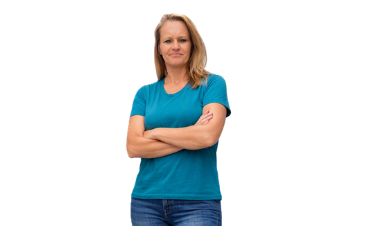 Portrait photograph of 43-year-old Mary Elizabeth Hunton, missing from Jemison, Alabama since October 2023.